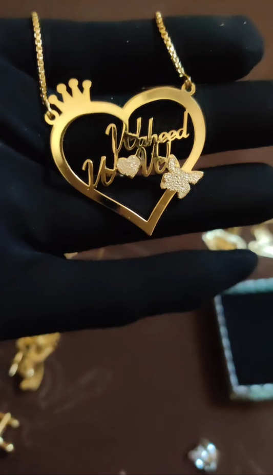 Crown Heart Necklace